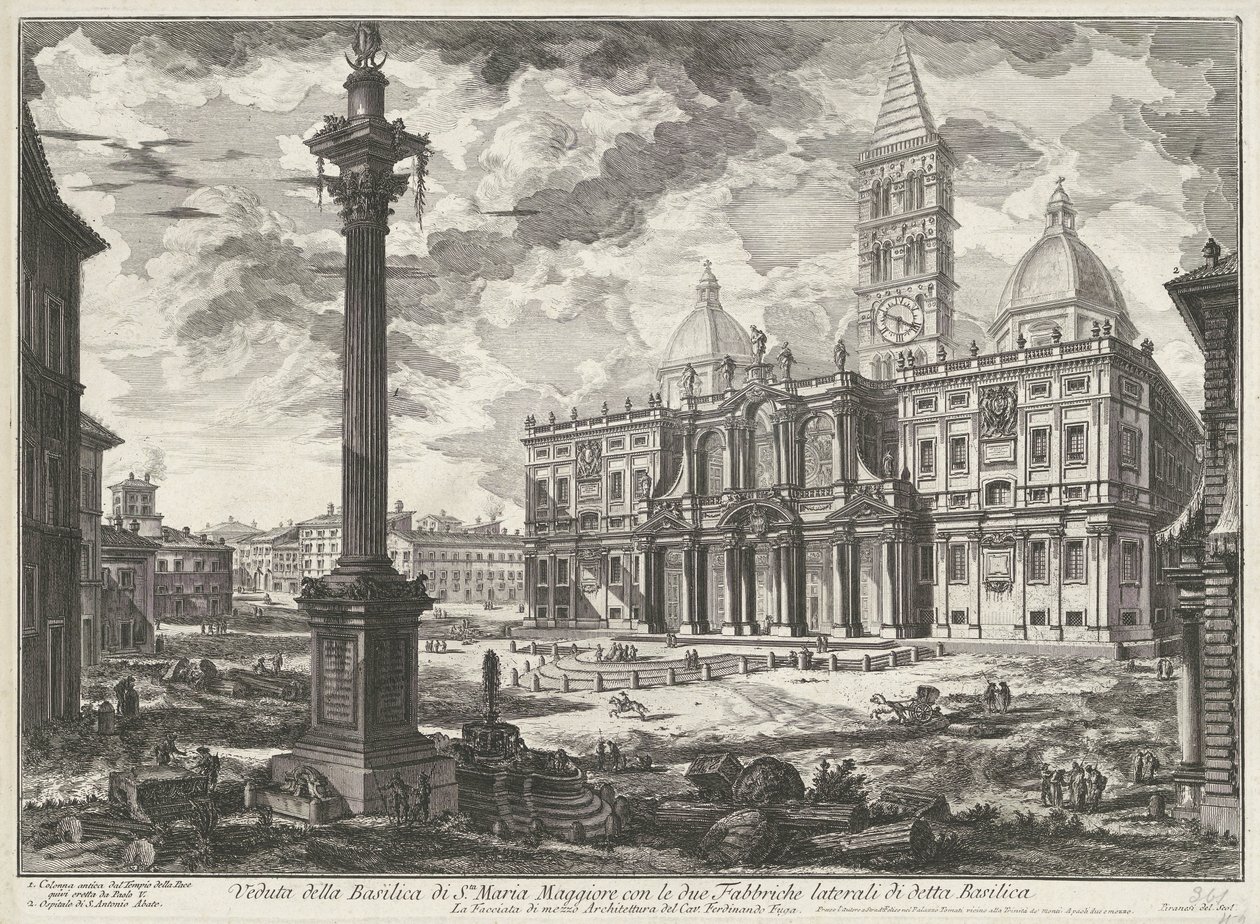 Santa Maria Maggiore in Rome Views of Rome (series title) by Giovanni Battista Piranesi