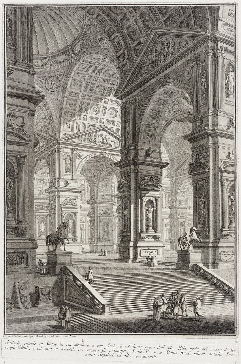 Sculpture Gallery by Giovanni Battista Piranesi