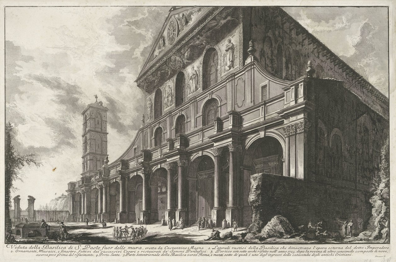 St. Paul Outside the Walls in Rome by Giovanni Battista Piranesi
