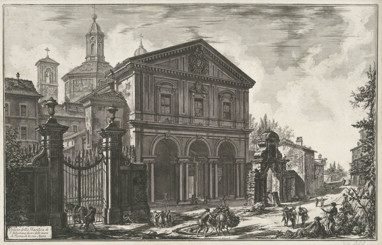 St. Sebastian Outside the Walls in Rome (Views of Rome) by Giovanni Battista Piranesi