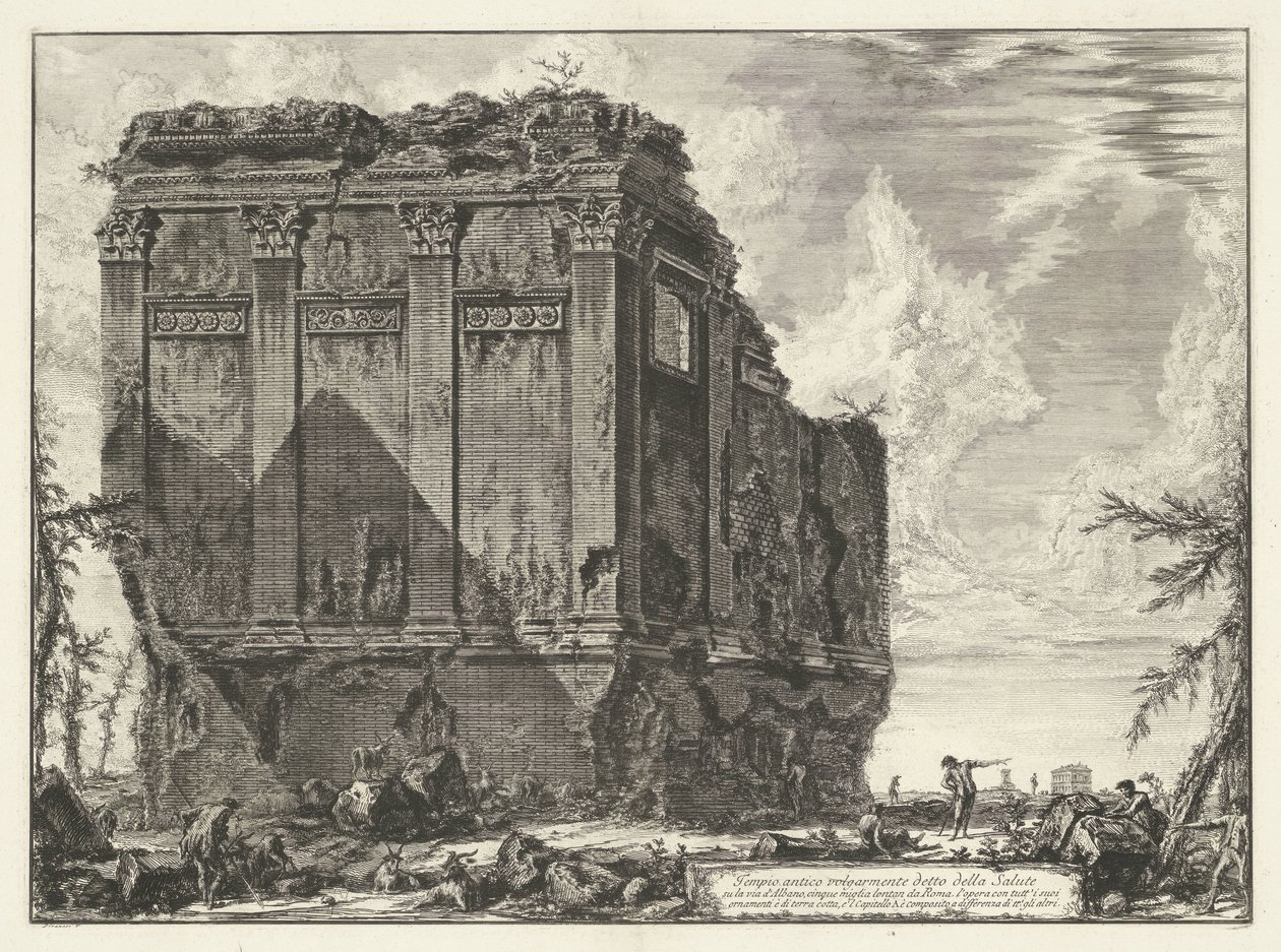 Temple of Salus near Rome (Views of Rome) by Giovanni Battista Piranesi