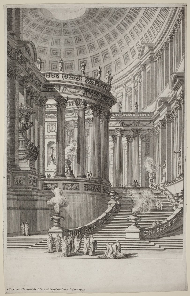 Ancient Temple by Giovanni Battista Piranesi