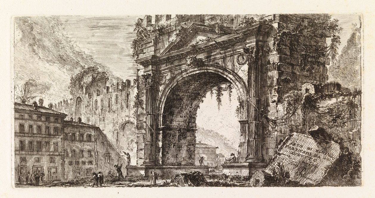 The Arch of Augustus in Rimini, from the Series Some Views of Triumphal Arches and Other Monuments by Giovanni Battista Piranesi
