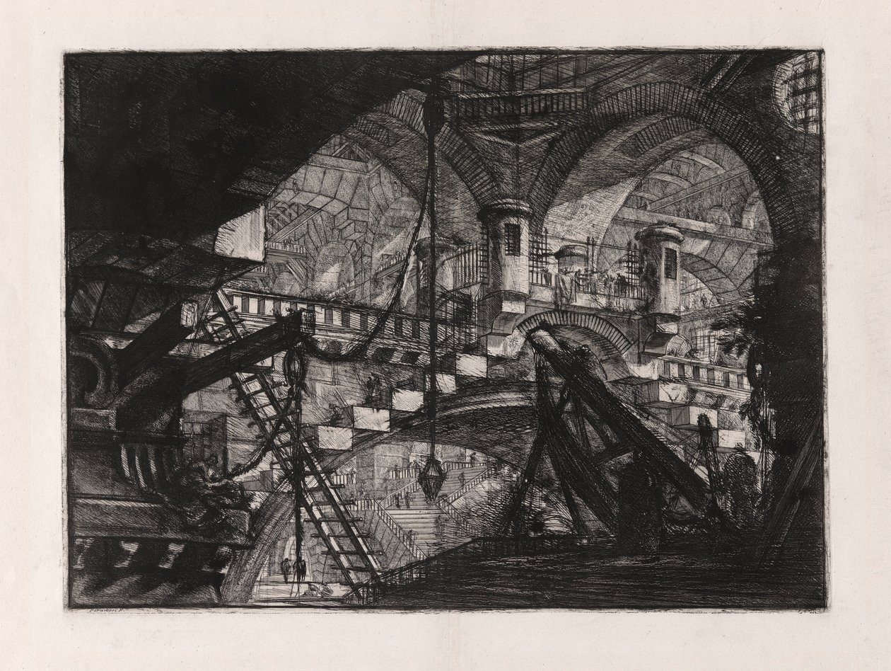 The Arch with a Shell Ornament, plate 11 from Prisons by Giovanni Battista Piranesi