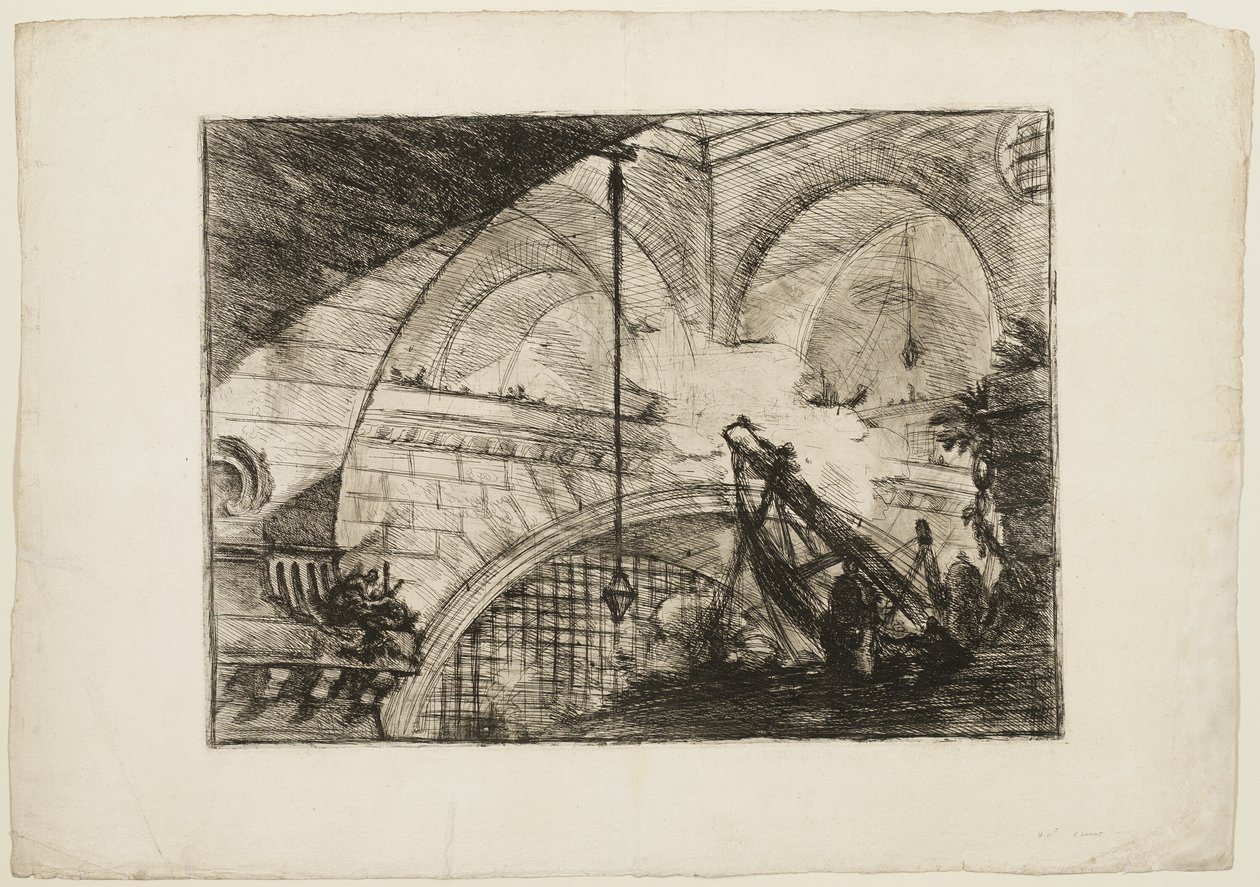 The Arch with a Shell Ornament, plate 11 from Imaginary Prisons by Giovanni Battista Piranesi