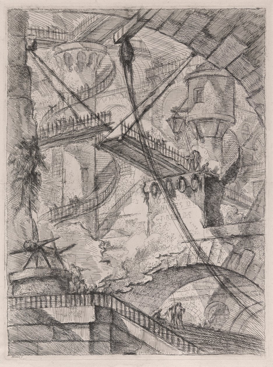 The Drawbridge, from Carceri by Giovanni Battista Piranesi