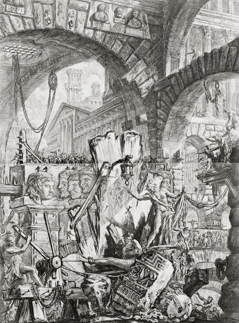 The Man on the Rack, plate II from 'Carceri d'Invenzione', c.1749