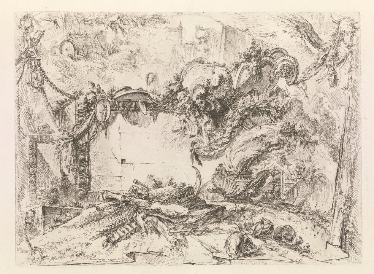 The Monumental Tablet, from Grotesques by Giovanni Battista Piranesi