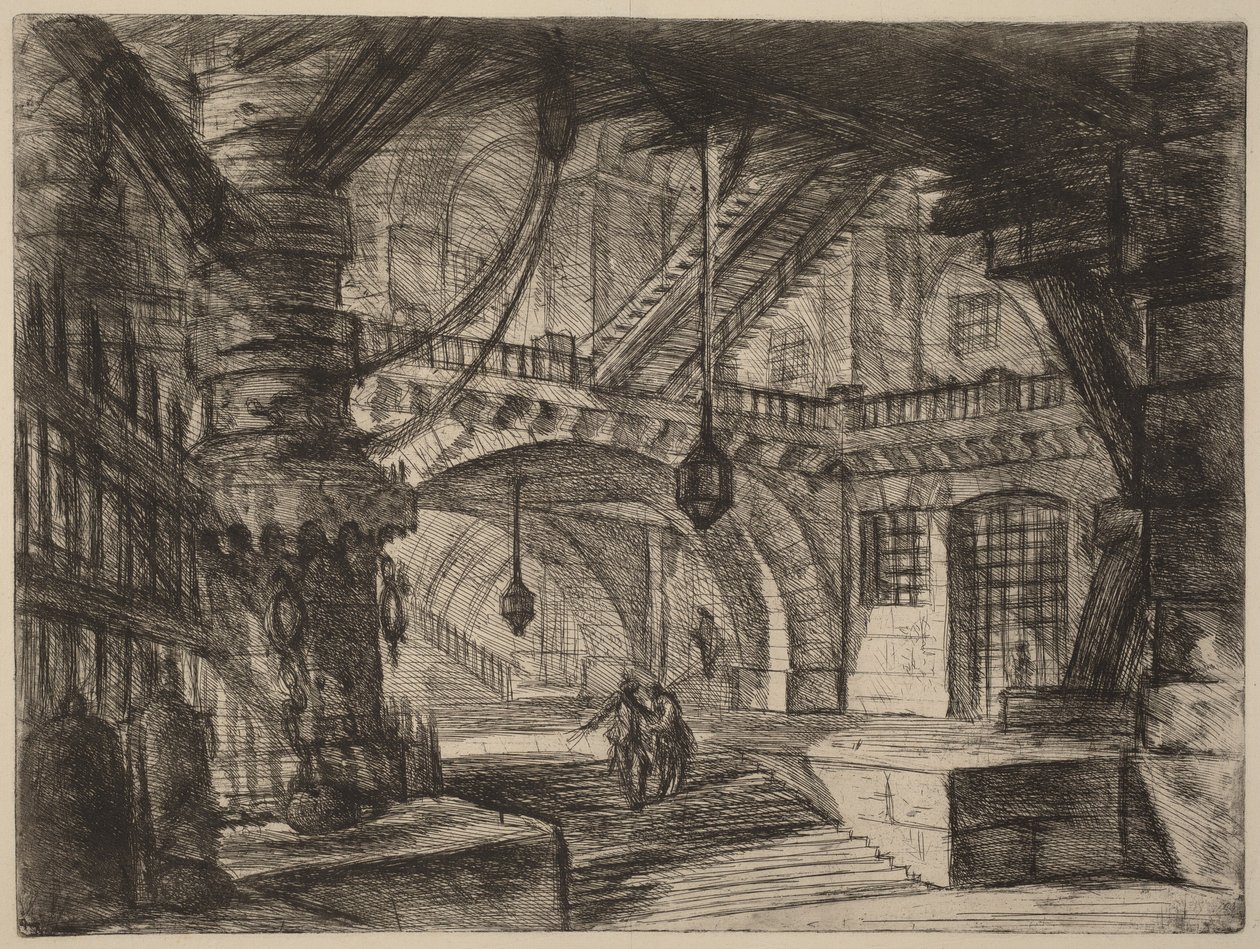 The Pier with Chains by Giovanni Battista Piranesi