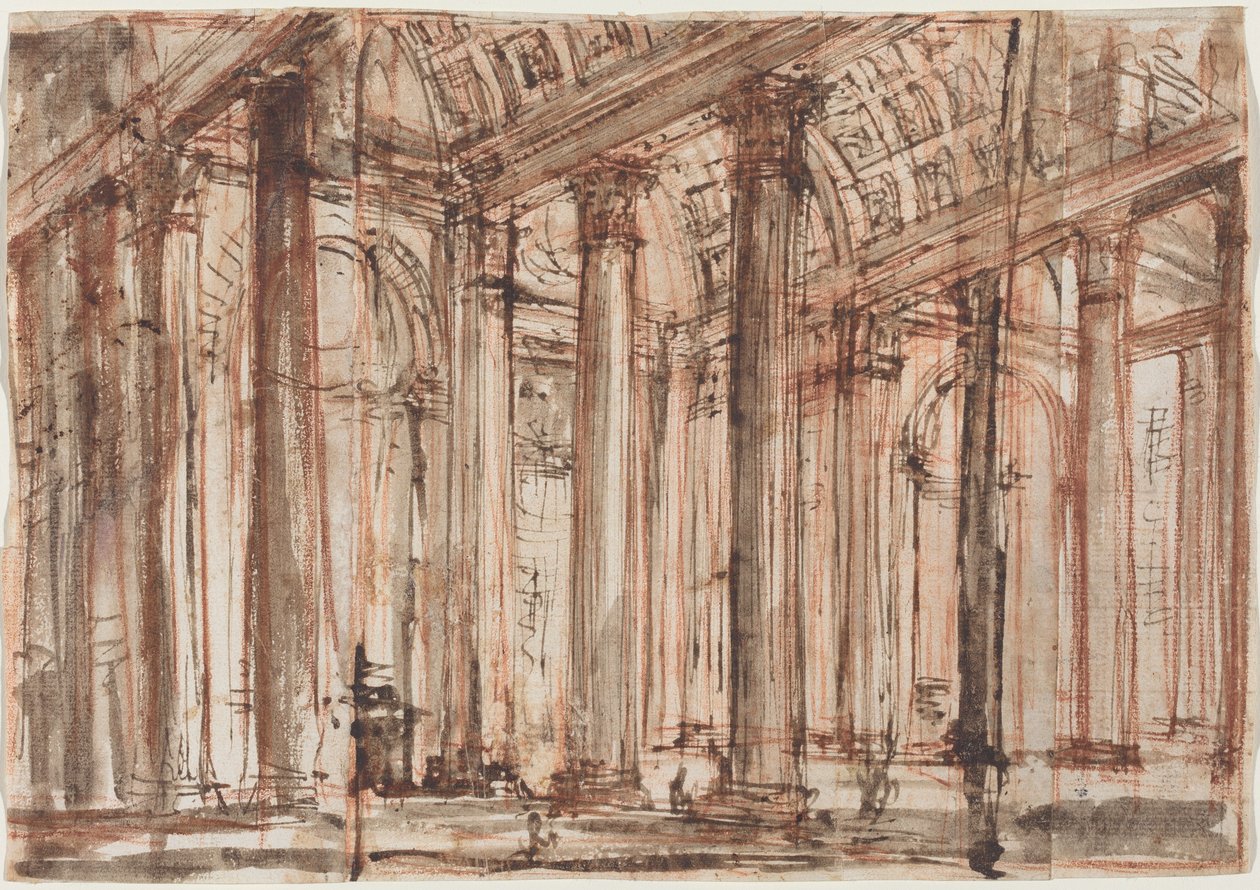 The Portico of the Pantheon by Giovanni Battista Piranesi