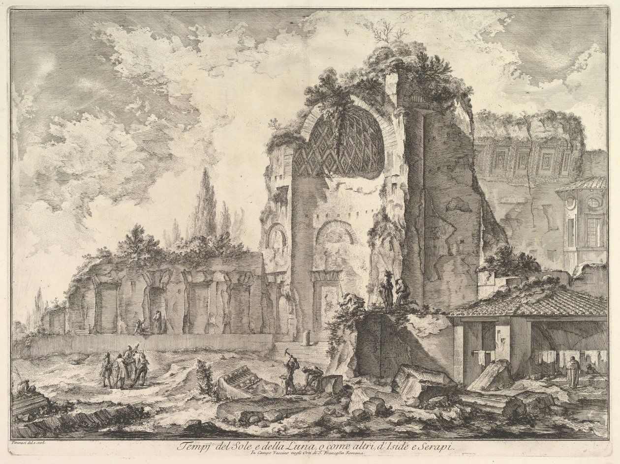 The Temple of Venus and Roma by Giovanni Battista Piranesi