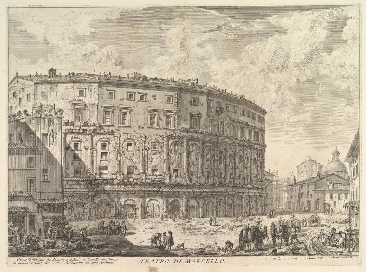 The Theatre of Marcellus by Giovanni Battista Piranesi