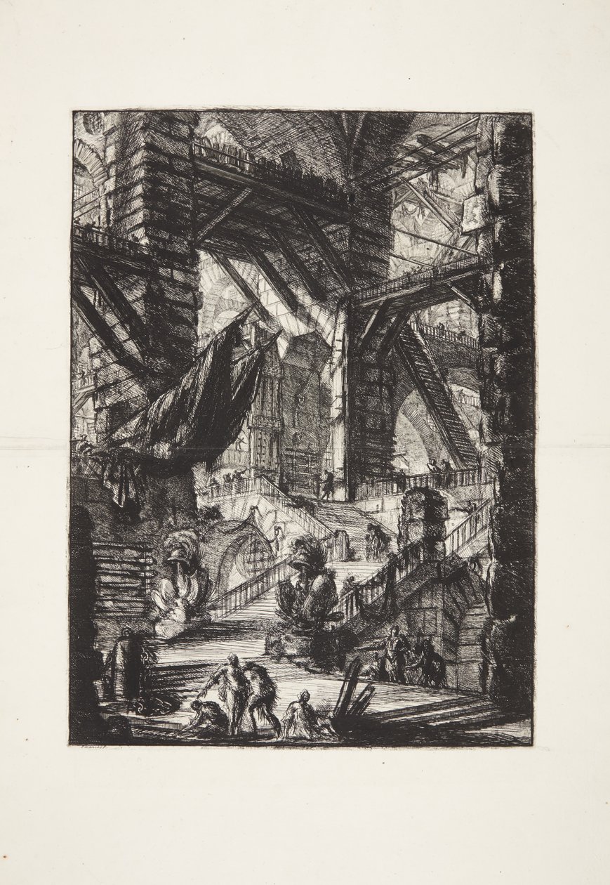 The Staircase with Trophies by Giovanni Battista Piranesi