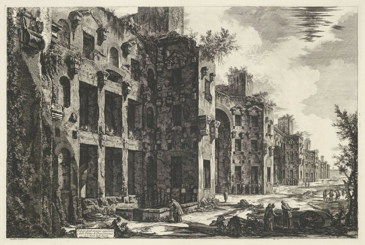 Baths of Diocletian in Rome by Giovanni Battista Piranesi