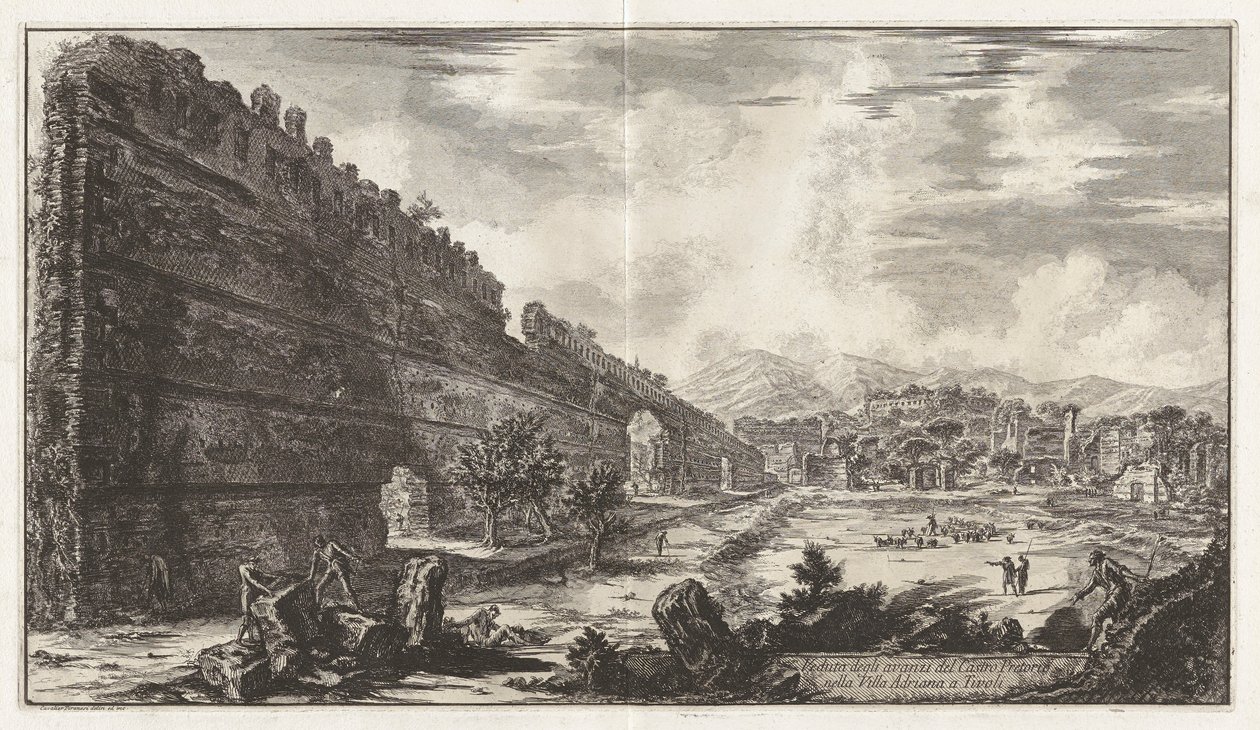 View of the Remains of the Praetorian Fort in Hadrian