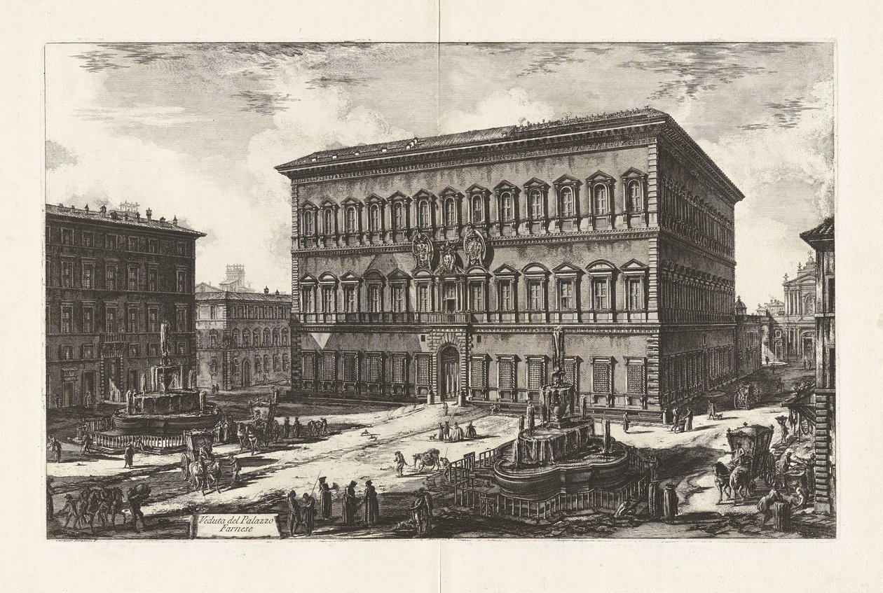 View of the Palazzo Farnese, from Views of Rome by Giovanni Battista Piranesi