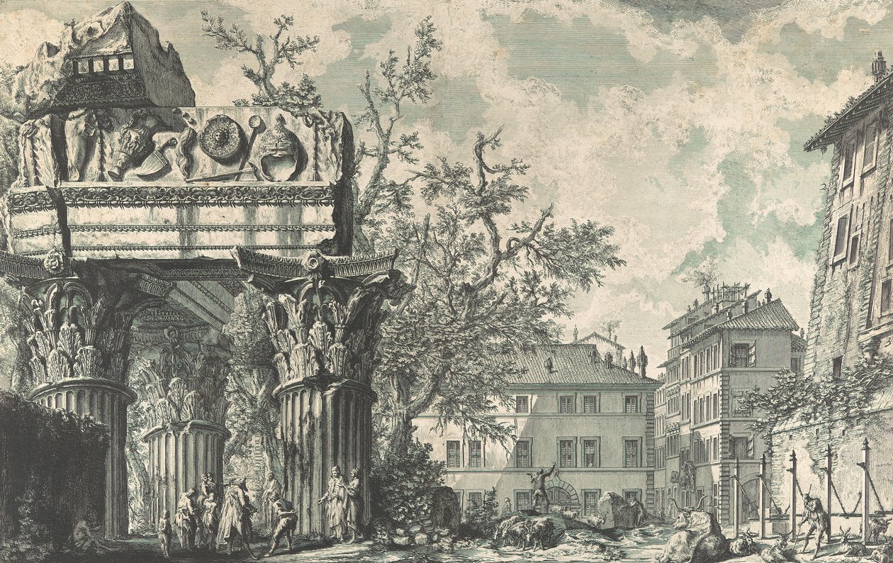View of the Temple of Jupiter Tonans by Giovanni Battista Piranesi