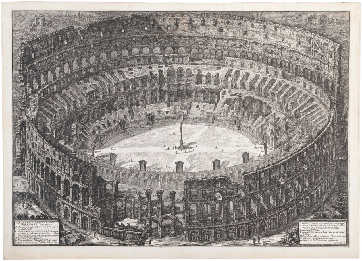 View of the Flavian Amphitheater Called the Colosseum by Giovanni Battista Piranesi