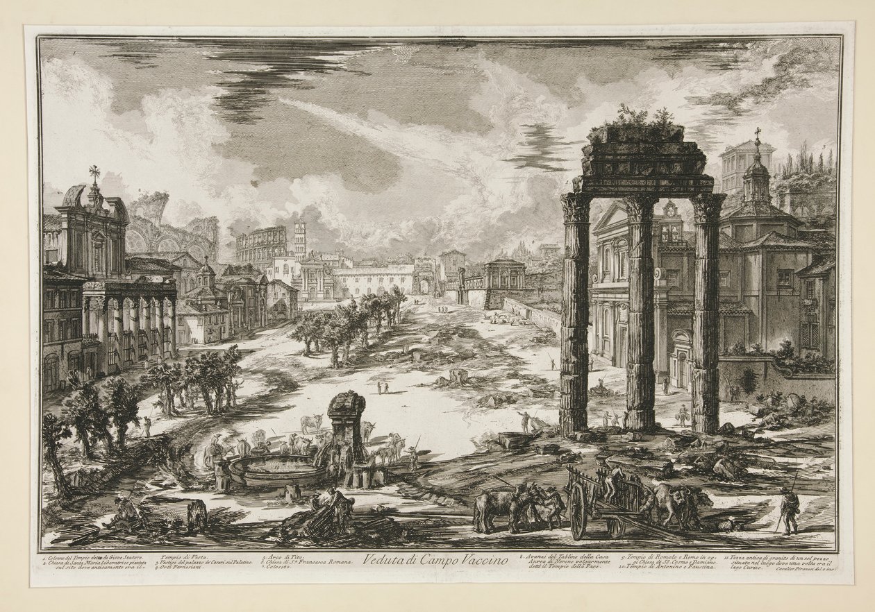 View of the Campo Vaccino, from Vedute di Roma by Giovanni Battista Piranesi