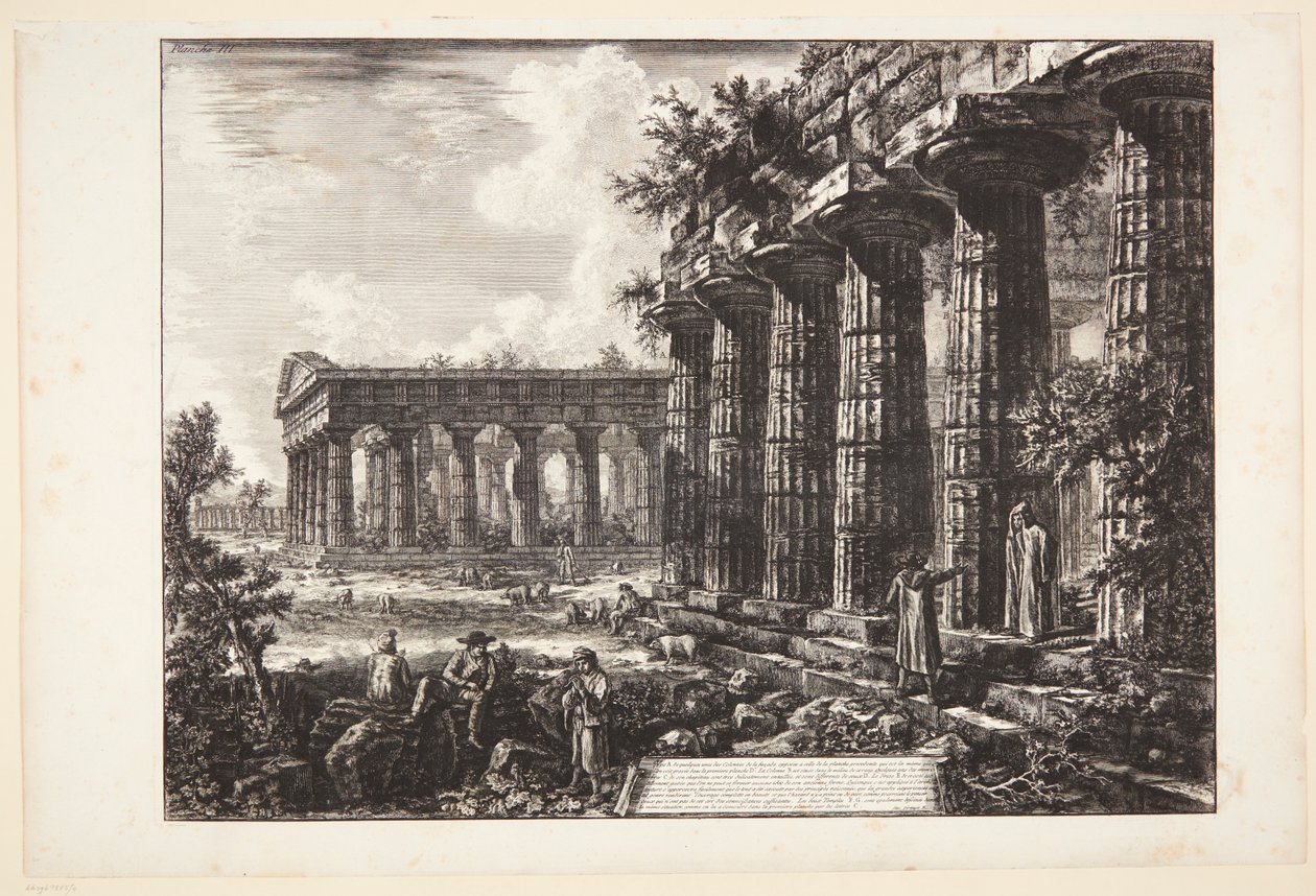 View of Some Columns of the Façade Opposite the One Shown in the Preceding Plate by Giovanni Battista Piranesi