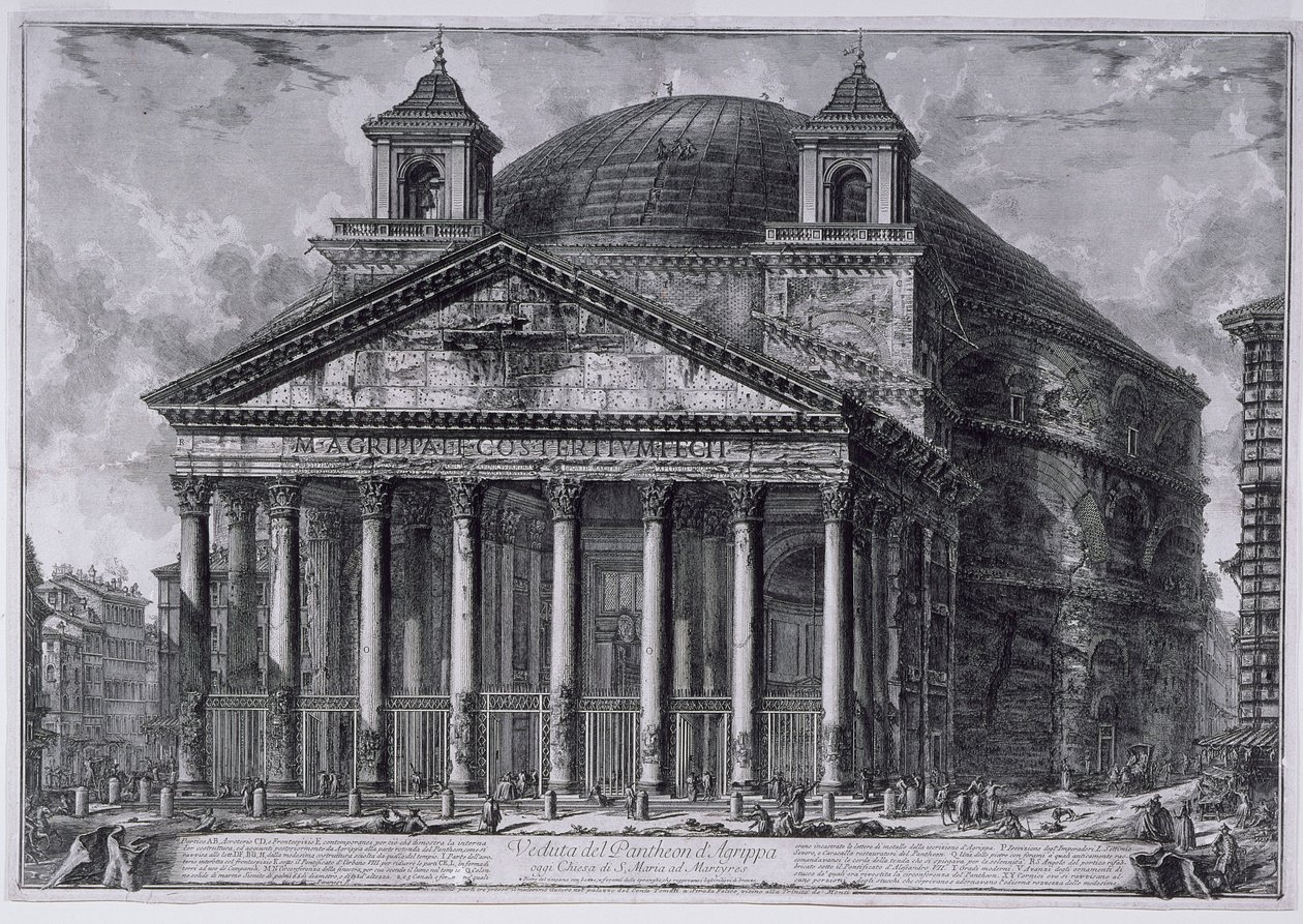 View of the Pantheon of Agrippa by Giovanni Battista Piranesi