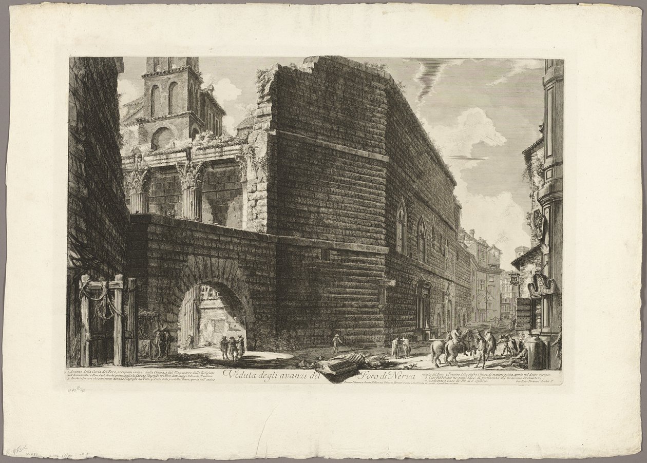 View of the Remains of the Forum of Nerva, from 