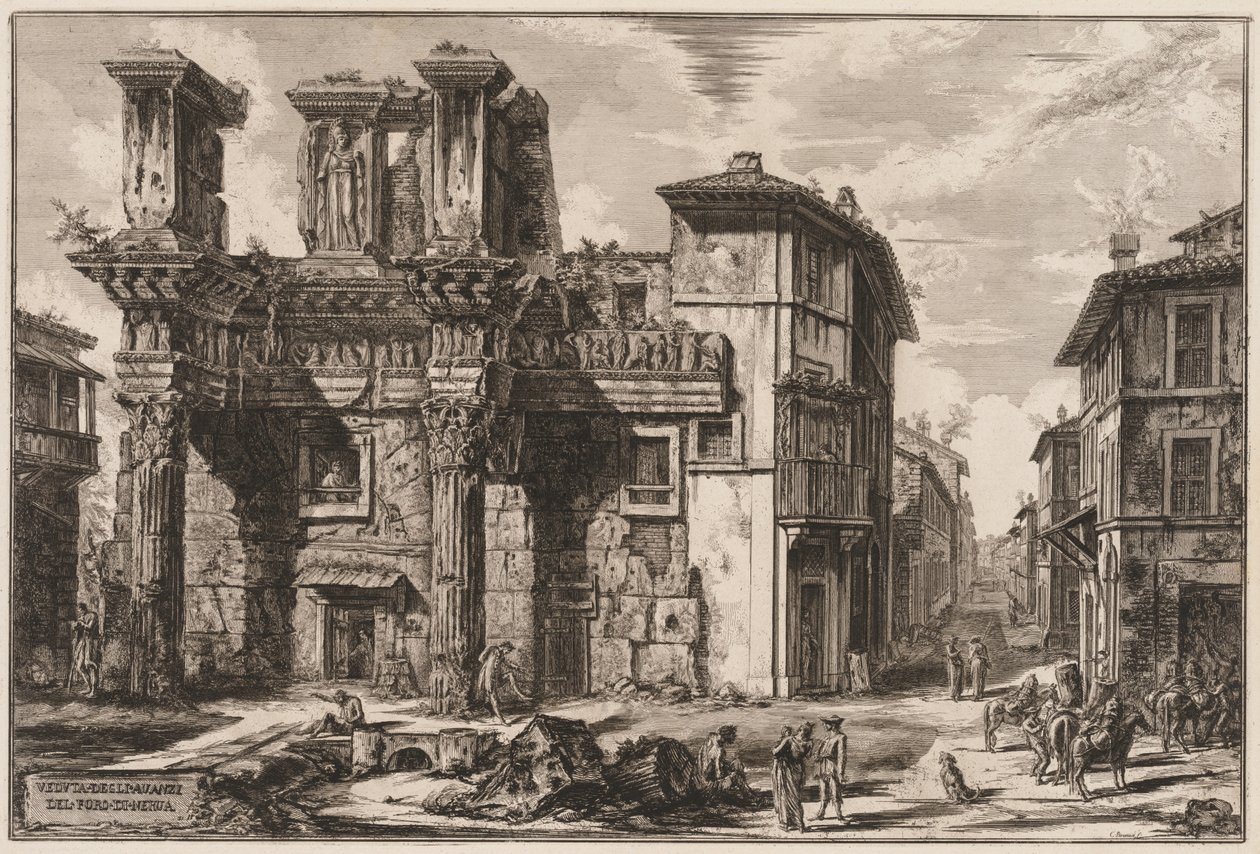 Views of Rome: Forum of Nerva by Giovanni Battista Piranesi