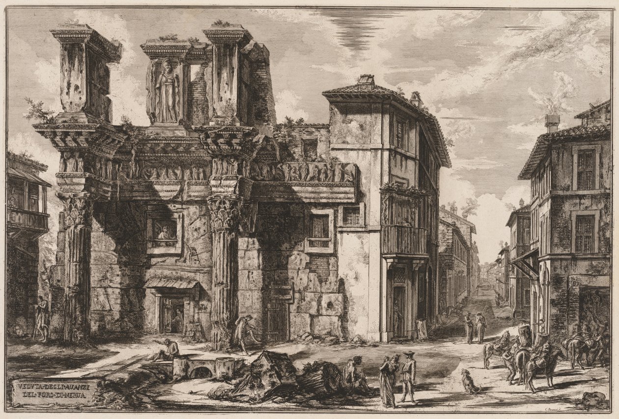 Views of Rome: Forum of Nerva by Giovanni Battista Piranesi
