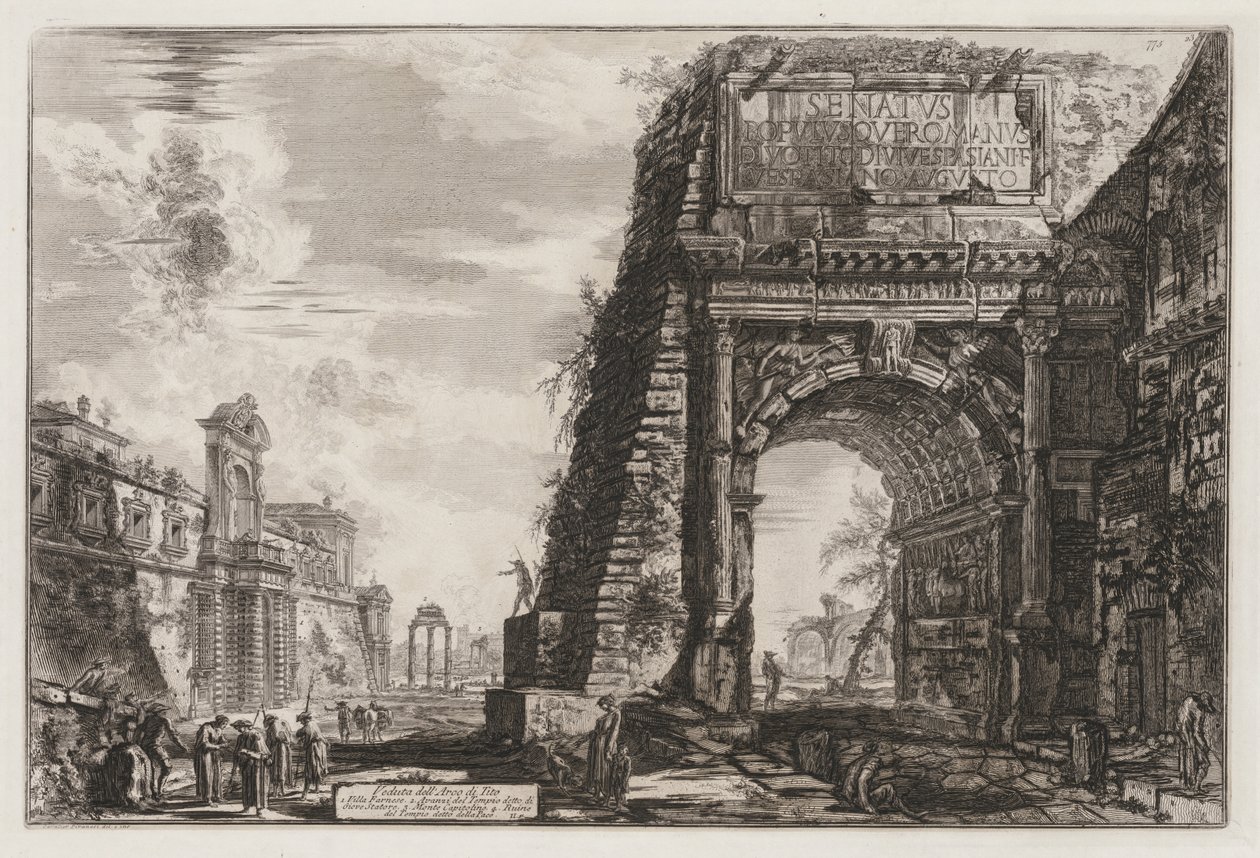 Views of Rome: The Arch of Titus, 1776 by Giovanni Battista Piranesi