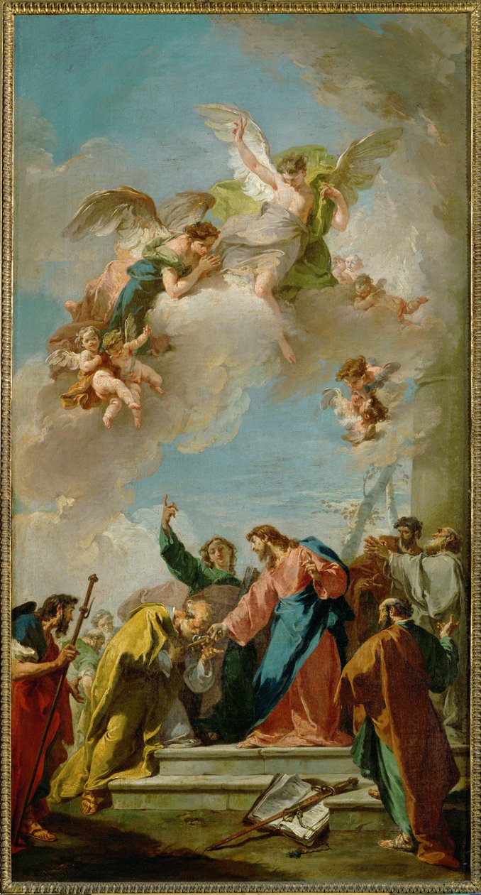 Christ Hands the Keys to Saint Peter by Giovanni Battista Pittoni