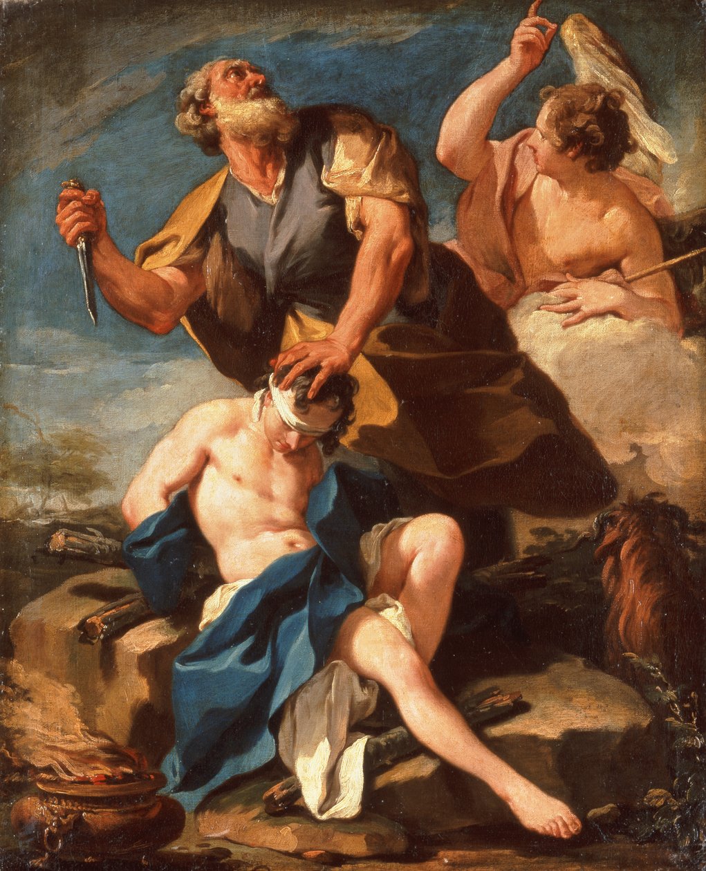 The Sacrifice of Isaac by Giovanni Battista Pittoni