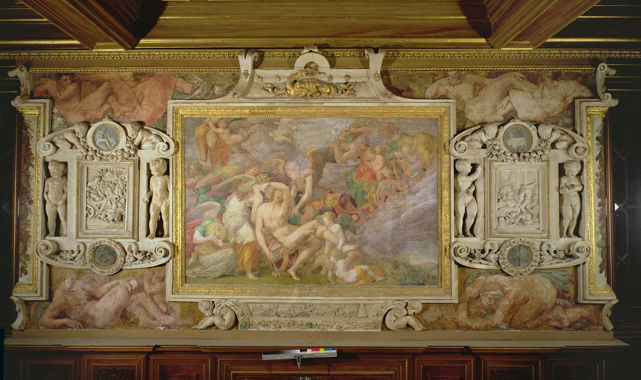 The Death of Adonis, Decorative Scheme in the Gallery of Francis I (detail) by Giovanni Battista Rosso Fiorentino