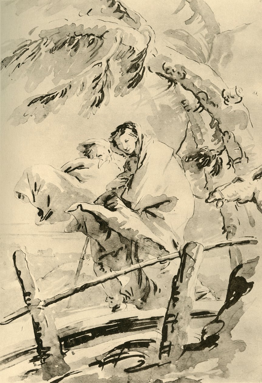 Flight into Egypt by Giovanni Battista Tiepolo