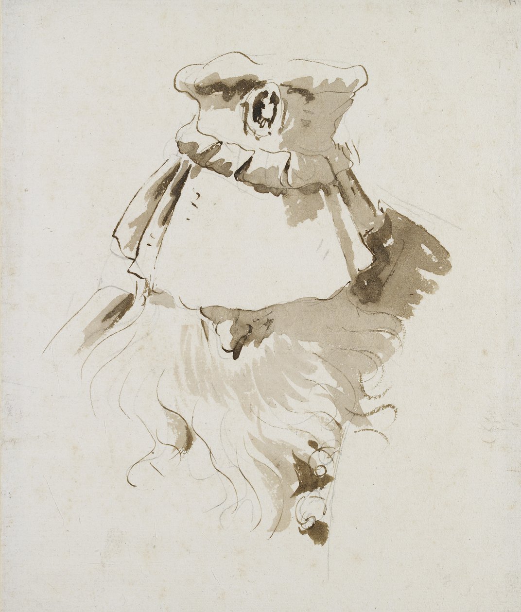 Head of a bearded Man by Giovanni Battista Tiepolo