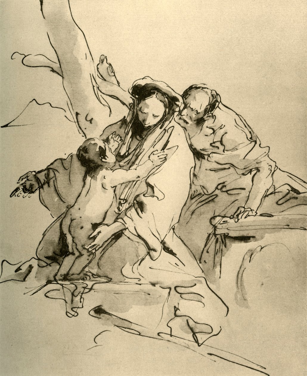 Holy Family, mid 18th century by Giovanni Battista Tiepolo