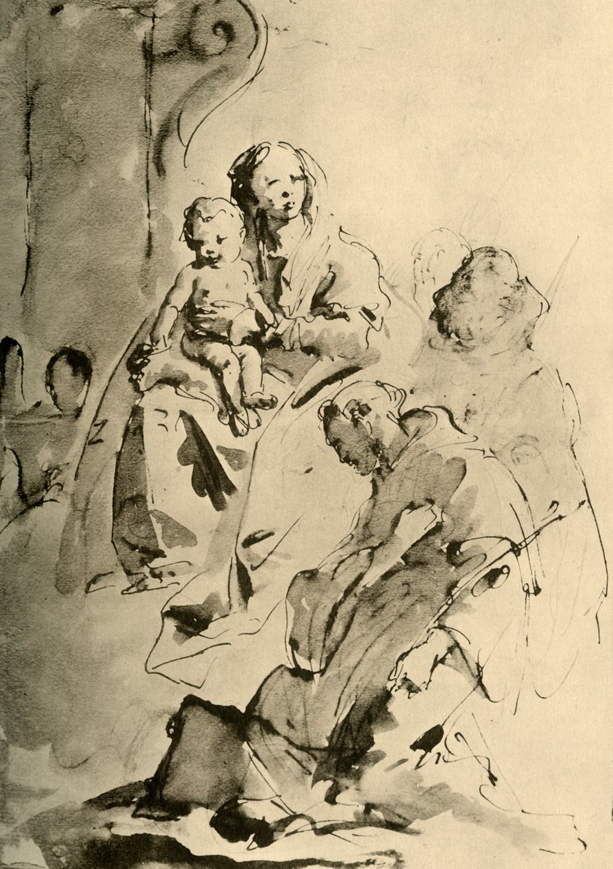 Madonna with two Saints by Giovanni Battista Tiepolo