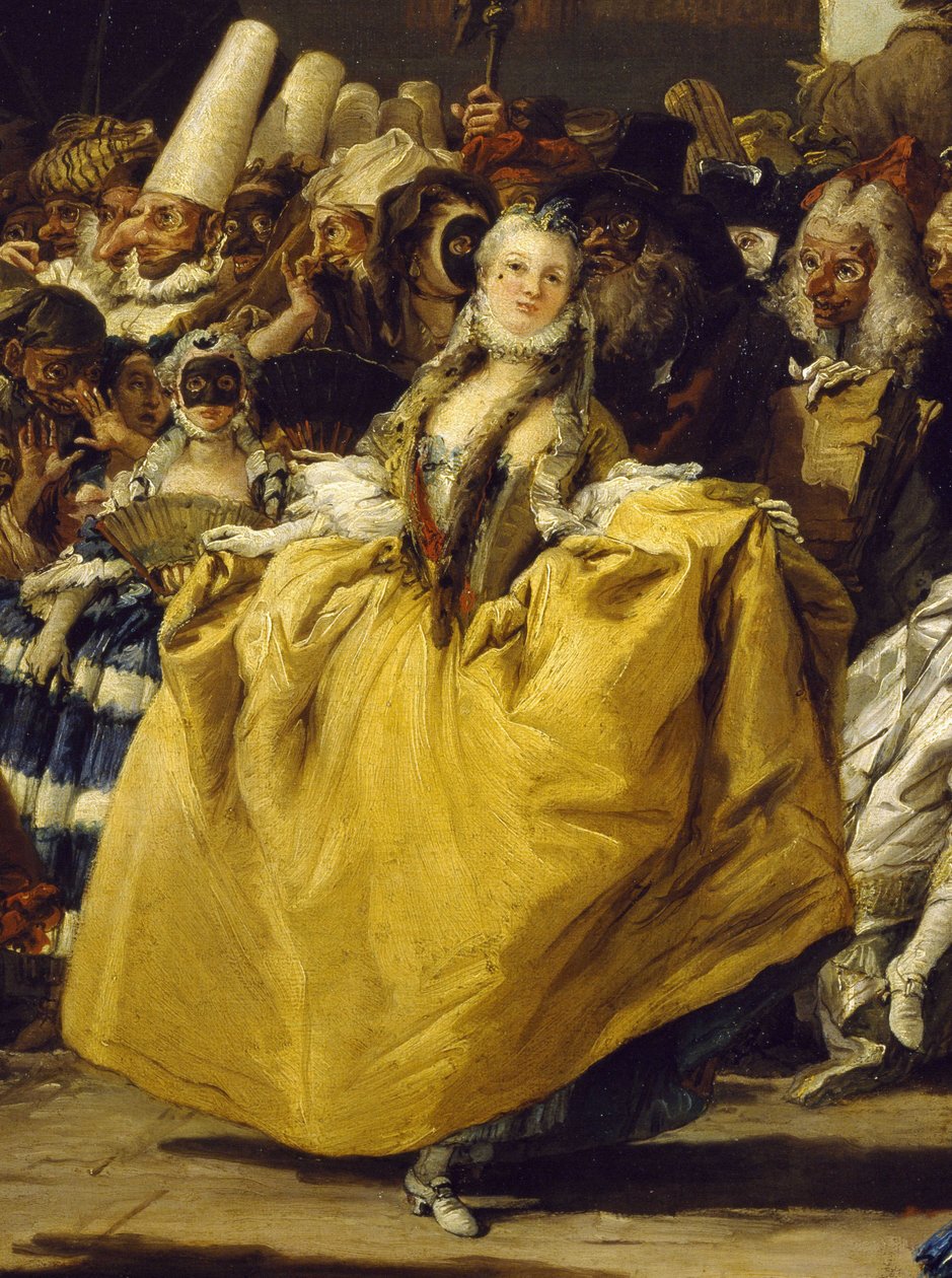 Carnival Scene or The Minuet by Giovanni Battista Tiepolo