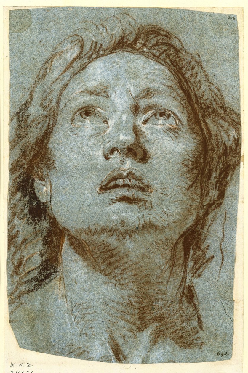 Study for the Head of Saint Agatha by Giovanni Battista Tiepolo