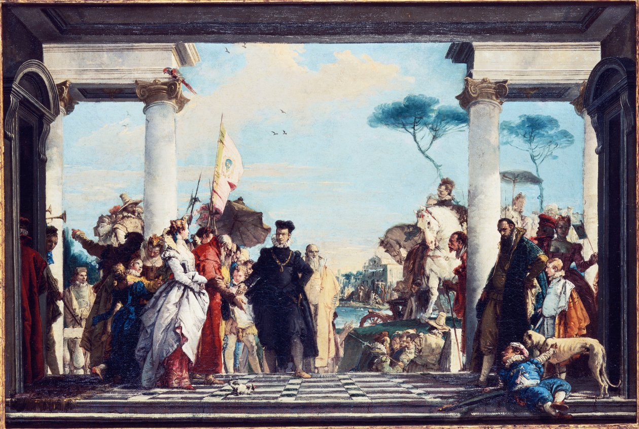 The Arrival of Henri III at the Villa Contarini by Giovanni Battista Tiepolo