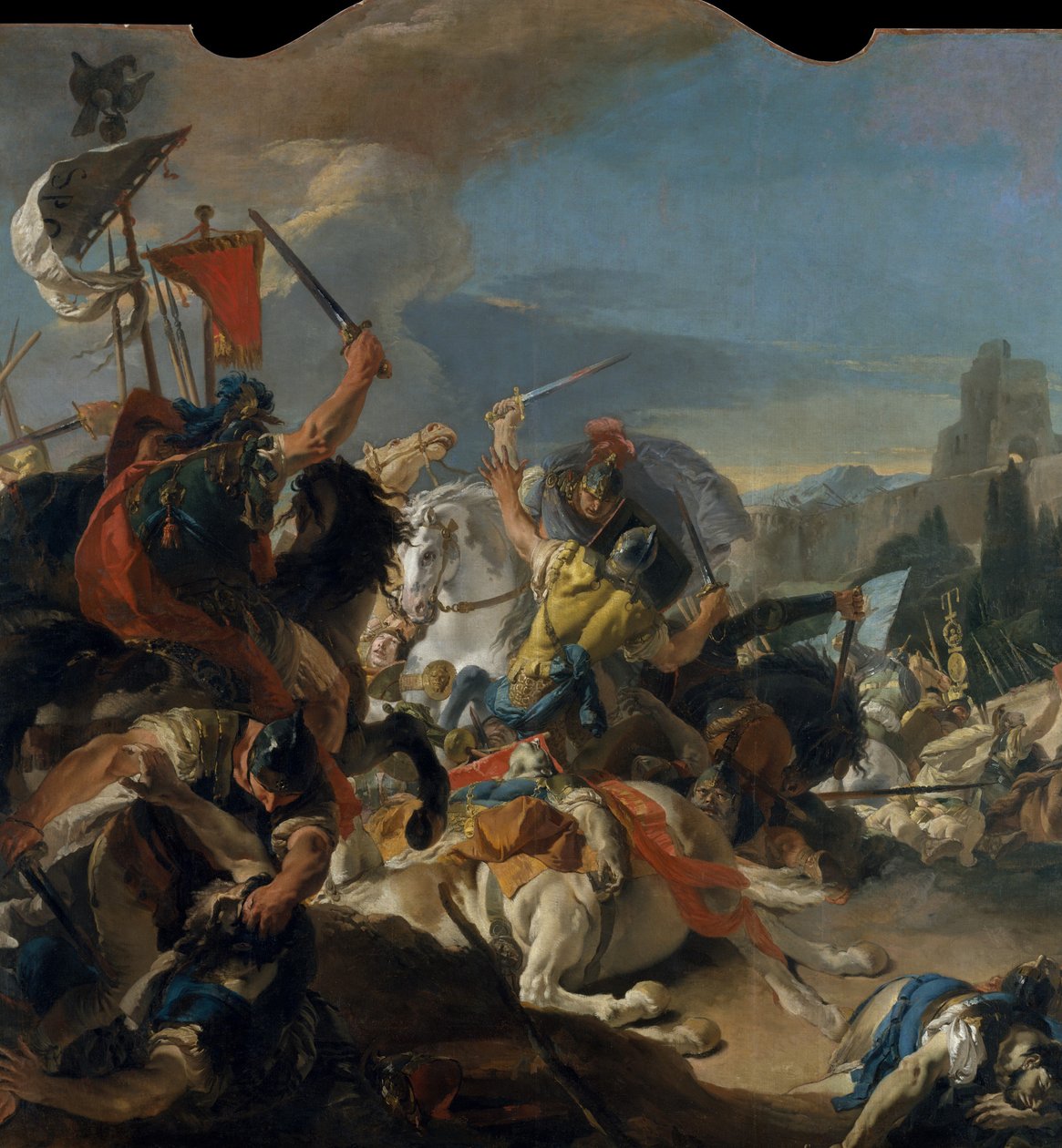 The Battle of Vercellae by Giovanni-Battista Tiepolo