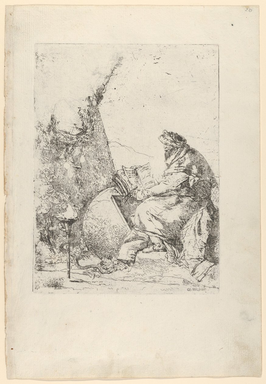 The Philosopher, from the Scherzi by Giovanni Battista Tiepolo