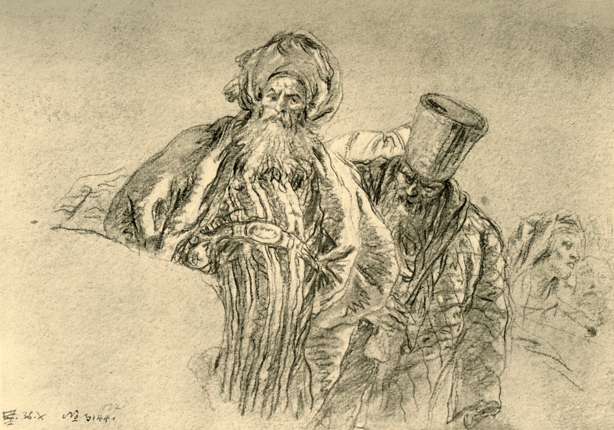 Two Oriental Merchants by Giovanni Battista Tiepolo