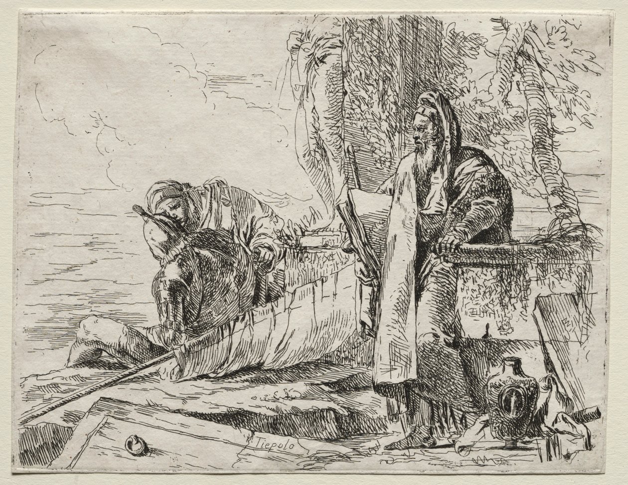 Various Caprices: The Philosopher Holding a Book by Giovanni Battista Tiepolo