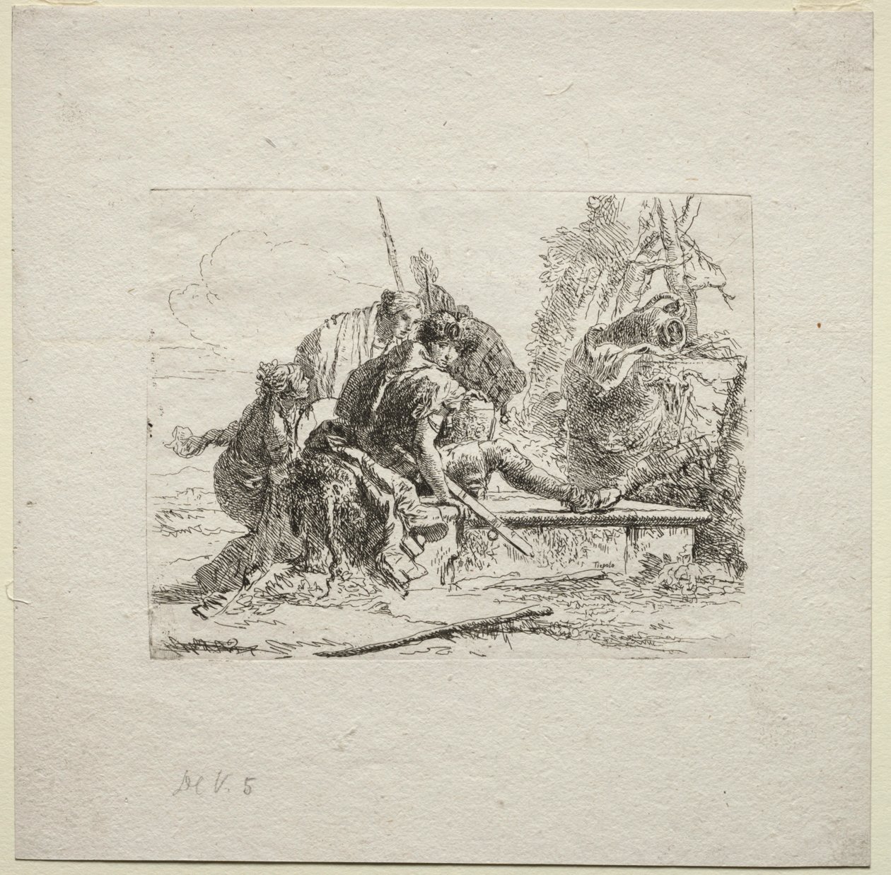 Various Caprices: The Two Soldiers and the Two Women by Giovanni Battista Tiepolo