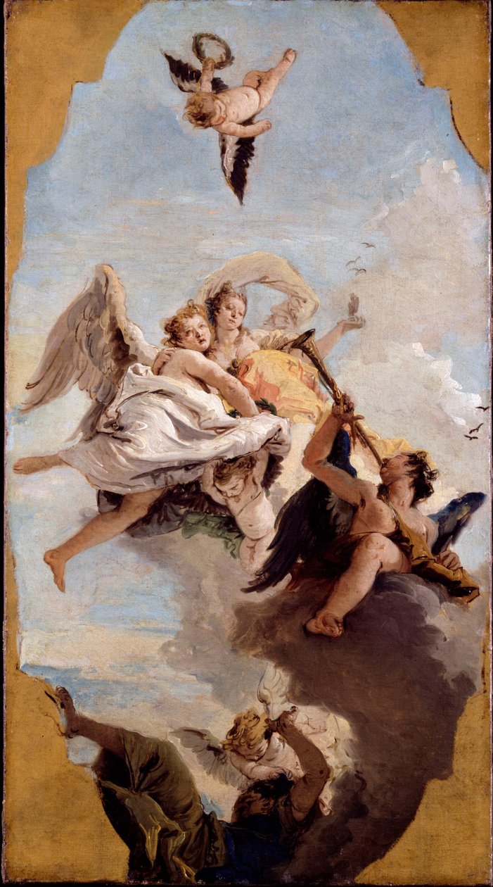 Virtue and Nobility Putting Ignorance to Flight by Giovanni Battista Tiepolo