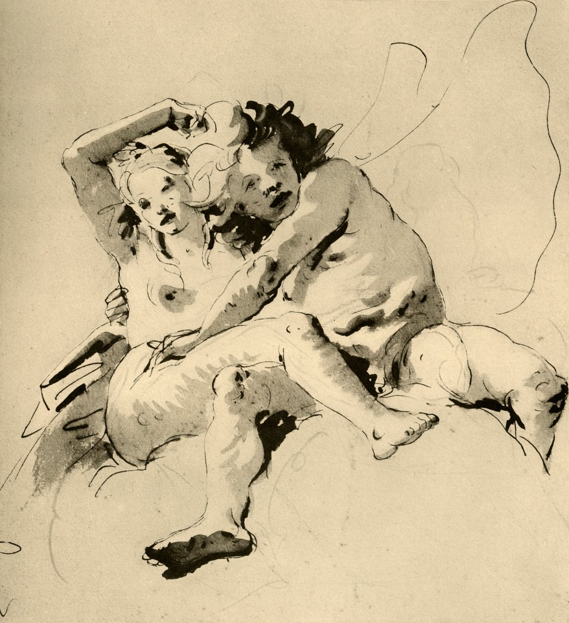 Zephyr and Flora, 1757 by Giovanni Battista Tiepolo