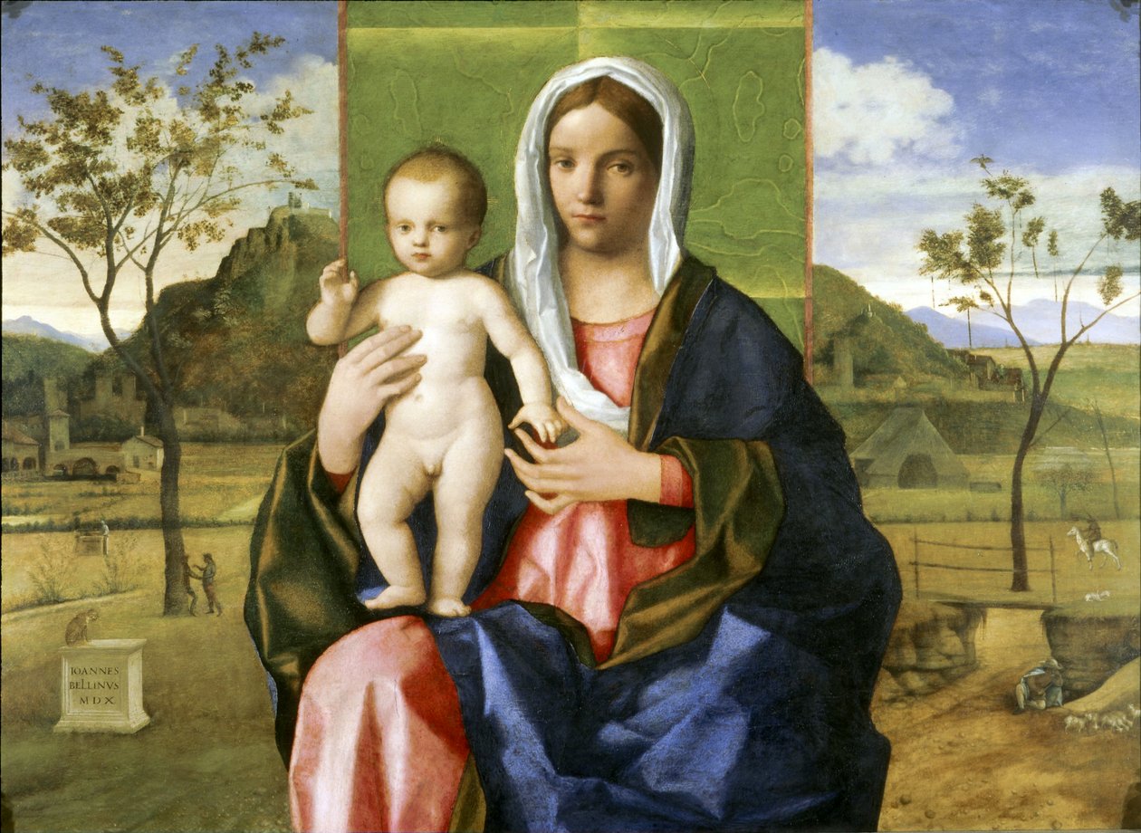 Madonna and Child Blessing by Giovanni Bellini