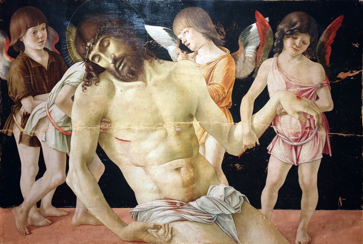 The Dead Christ, Supported by Four Angels by Giovanni Bellini