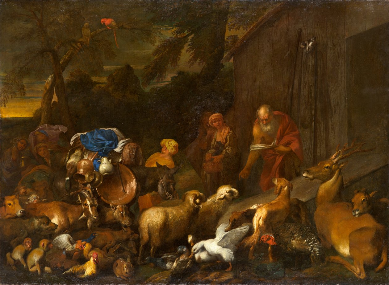 Noah and the Animals Entering the Ark, circa 1630-1632 by Giovanni Benedetto Castiglione