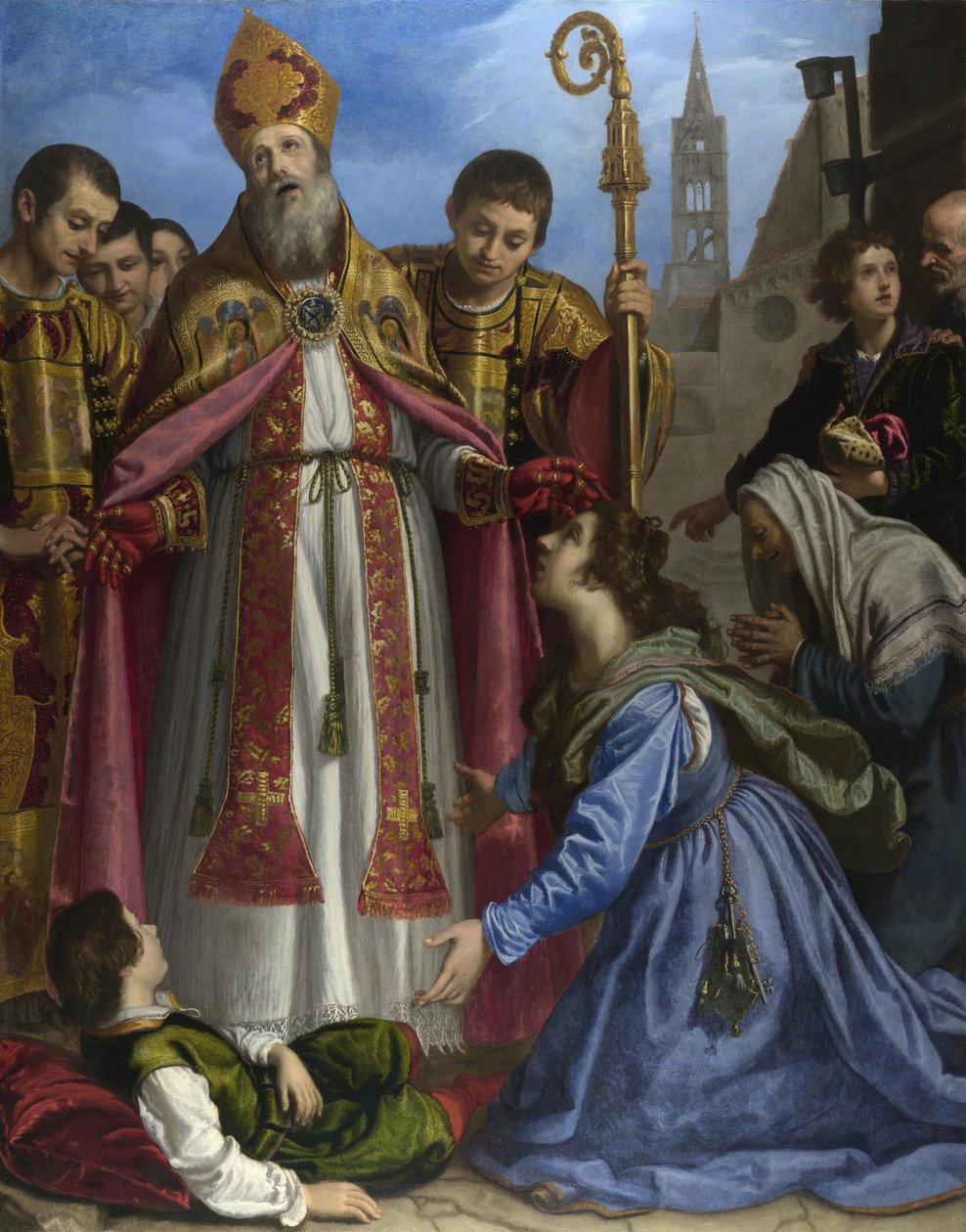 Saint Zenobius revives a Dead Boy, c. 1615 by Giovanni Bilivert